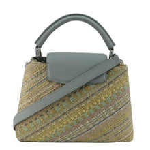 Load image into Gallery viewer, LOUIS VUITTON Capucines BB Taurillon Tweed Satchel Bag Multicolor