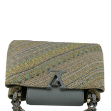 Load image into Gallery viewer, LOUIS VUITTON Capucines BB Taurillon Tweed Satchel Bag Multicolor