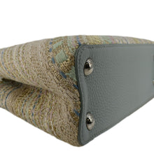 Load image into Gallery viewer, LOUIS VUITTON Capucines BB Taurillon Tweed Satchel Bag Multicolor