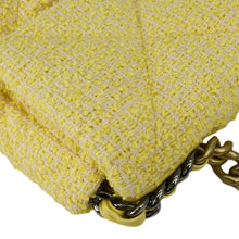 Load image into Gallery viewer, CHANEL 19 Flap Medium Quilted Tweed Shoulder Bag Beige
