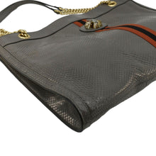 Load image into Gallery viewer, GUCCI Rajah Large Snakeskin Leather Tote Bag 537219
