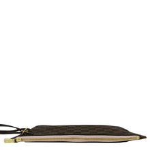 Load image into Gallery viewer, LOUIS VUITTON Neverfull Pochette Damier Ebene Wristlet Rose Ballerine