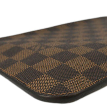 Load image into Gallery viewer, LOUIS VUITTON Neverfull Pochette Damier Ebene Wristlet Rose Ballerine