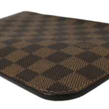 Load image into Gallery viewer, LOUIS VUITTON Neverfull Pochette Damier Ebene Wristlet Rose Ballerine
