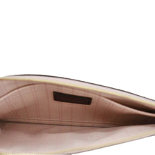 Load image into Gallery viewer, LOUIS VUITTON Neverfull Pochette Damier Ebene Wristlet Rose Ballerine