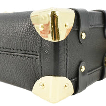 Load image into Gallery viewer, LOUIS VUITTON Side Trunk PM Grained Leather Tote Shoulder Bag Black