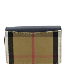 Load image into Gallery viewer, BURBERRY Hampshire Small House Check Wallet On Chain Crossbody Bag Navy Blue