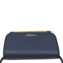 Load image into Gallery viewer, BURBERRY Hampshire Small House Check Wallet On Chain Crossbody Bag Navy Blue