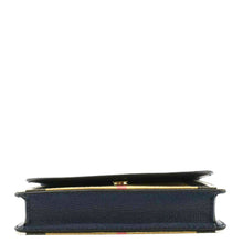 Load image into Gallery viewer, BURBERRY Hampshire Small House Check Wallet On Chain Crossbody Bag Navy Blue