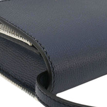 Load image into Gallery viewer, BURBERRY Hampshire Small House Check Wallet On Chain Crossbody Bag Navy Blue