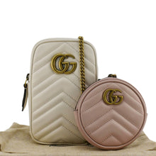 Load image into Gallery viewer, GUCCI GG Marmont Mini Matelasse Leather Shoulder Bag White 699759