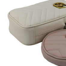 Load image into Gallery viewer, GUCCI GG Marmont Mini Matelasse Leather Shoulder Bag White 699759