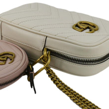 Load image into Gallery viewer, GUCCI GG Marmont Mini Matelasse Leather Shoulder Bag White 699759