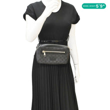 Load image into Gallery viewer, GUCCI GG Supreme Canvas Belt Bumbag Bag Black 474293