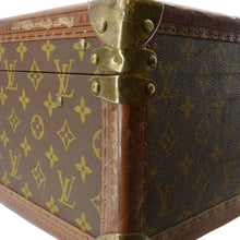 Load image into Gallery viewer, LOUIS VUITTON Bisten Vintage Monogram Canvas Travel Trunk Suitcase Bag Brown