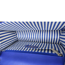 Load image into Gallery viewer, CHANEL Coco Envelope Flap Quilted Chevron Leather Crossbody Bag Blue