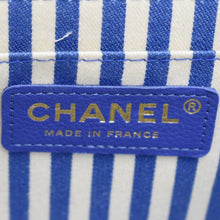 Load image into Gallery viewer, CHANEL Coco Envelope Flap Quilted Chevron Leather Crossbody Bag Blue
