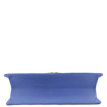 Load image into Gallery viewer, CHANEL Coco Envelope Flap Quilted Chevron Leather Crossbody Bag Blue