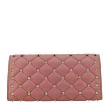 Load image into Gallery viewer, VALENTINO Garavani Rockstud Spike Leather Wallet Dusty Pink
