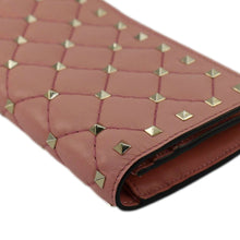 Load image into Gallery viewer, VALENTINO Garavani Rockstud Spike Leather Wallet Dusty Pink
