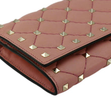 Load image into Gallery viewer, VALENTINO Garavani Rockstud Spike Leather Wallet Dusty Pink