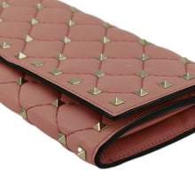 Load image into Gallery viewer, VALENTINO Garavani Rockstud Spike Leather Wallet Dusty Pink