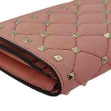 Load image into Gallery viewer, VALENTINO Garavani Rockstud Spike Leather Wallet Dusty Pink