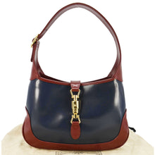 Load image into Gallery viewer, GUCCI Jackie 1961 Small Leather Shoulder Bag Blue 636706