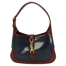 Load image into Gallery viewer, GUCCI Jackie 1961 Small Leather Shoulder Bag Blue 636706