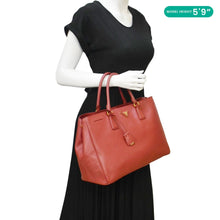 Load image into Gallery viewer, PRADA Lux Open Saffiano Leather Tote Bag Red