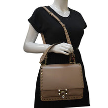 Load image into Gallery viewer, VALENTINO Garavani Rockstud Leather Crossbody Bag Dusty Pink