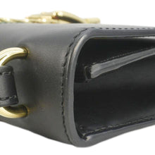 Load image into Gallery viewer, GUCCI Sylvie Small Web Leather Shoulder Bag Black 421882