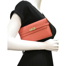 Load image into Gallery viewer, HERMES Kelly Epsom Leather Wallet Flamingo