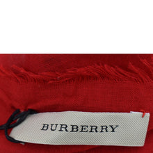 Load image into Gallery viewer, BURBERRY Leopard Print Multicolor Scarf Red