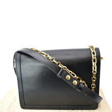 Load image into Gallery viewer, LOUIS VUITTON Dauphine MM Smooth Leather Shoulder Bag Black