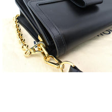 Load image into Gallery viewer, LOUIS VUITTON Dauphine MM Smooth Leather Shoulder Bag Black
