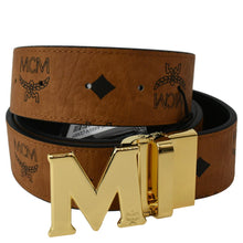 Load image into Gallery viewer, MCM Claus M Reversible Belt Cognac