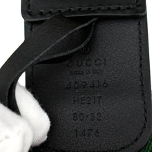 Load image into Gallery viewer, GUCCI Interlocking G Buckle Web Belt Black 404916 Size 80.32