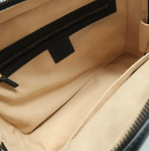 Load image into Gallery viewer, GUCCI GG Marmont Leather Satchel Bag Black