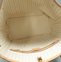 Load image into Gallery viewer, Louis Vuitton Neverfull MM Damier Azur Tote Shoulder Bag Rose Bellarine