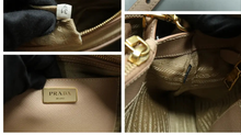 Load image into Gallery viewer, Prada  Saffiano Lux Medium Promenade Tote Sabbia
