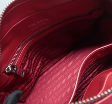 Load image into Gallery viewer, Prada Diagramme Soft Calfskin Camera Shoulder Bag Red