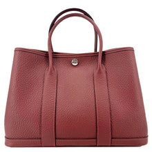 Load image into Gallery viewer, HERMES Garden Party 30 TPM Leather Tote Bag Maroon