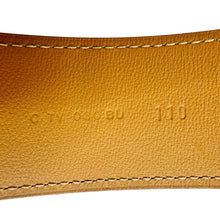 Load image into Gallery viewer, HERMES H Logo Leather Belt Black Size 110
