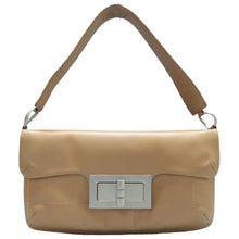 Load image into Gallery viewer, Pre owned CHANEL Leather Shoulder Bag Brown front side