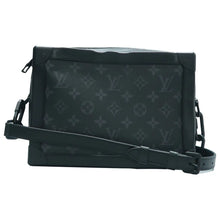 Load image into Gallery viewer, Pre owned Louis Vuitton Soft Trunk Canvas Shoulder Bag Black back look