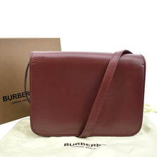 Load image into Gallery viewer, Preloved BURBERRY Tb Lola Leather Shoulder Bag in Red - Backside