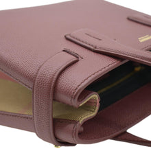 Load image into Gallery viewer, Preowned BURBERRY Banner Small Leather Tote Shoulder Bag - Preowned BURBERRY Banner Small Leather Tote Shoulder Bag - top right