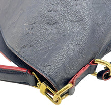 Load image into Gallery viewer, LOUIS VUITTON Melie Monogram Empreinte Leather Hobo Shoulder Bag Navy Blue