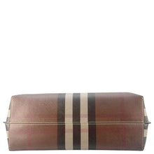 Load image into Gallery viewer, BURBERRY Check E-Canvas Tote Bag Brown